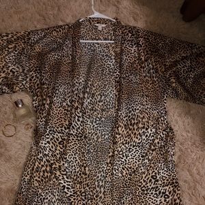 cheetah print robe